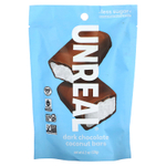 Unreal, Кокосовые батончики из темного шоколада, 120 г (4,2 унции)