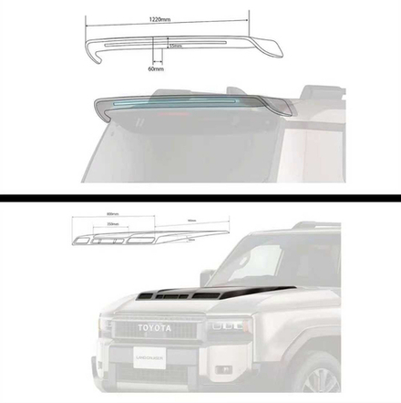 Карбоновый обвес для Toyota Land Cruiser Prado 250 LC250 2024+ Тойота крузер крузак тюнинг накладки люстра