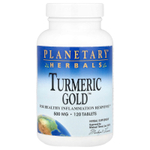 Planetary Herbals, Turmeric Gold ™, 500 мг, 120 таблеток