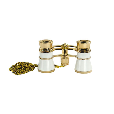 Бинокль БГЦ 3*25 D01 (белый с цепочкой)