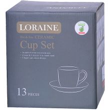 Чайный сервиз Loraine 29893 на металлической подставке 13 пр.