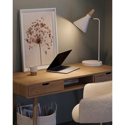 Лампа настольная Thor, Ø21х58 см, бежевая