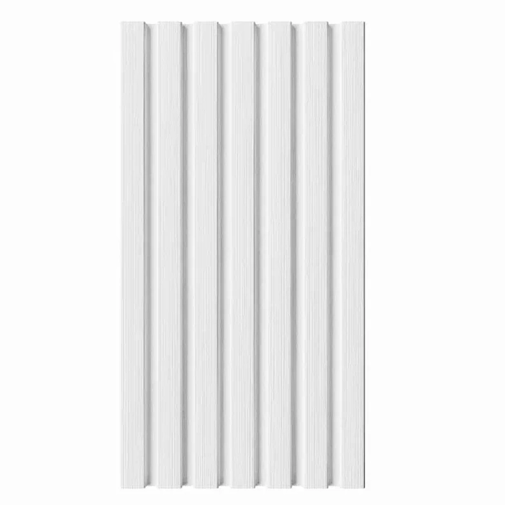 Стеновая реечная панель Альберо, Эко-шпон Кедр снежный, 120*16*2750 мм