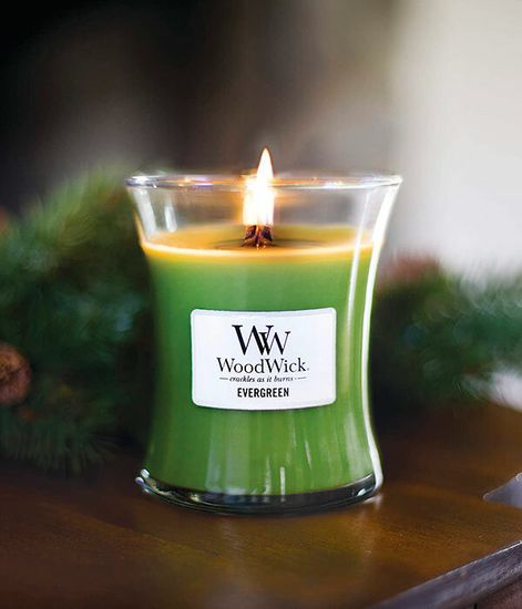 Вечнозеленая ель, ароматическая свеча, WoodWick