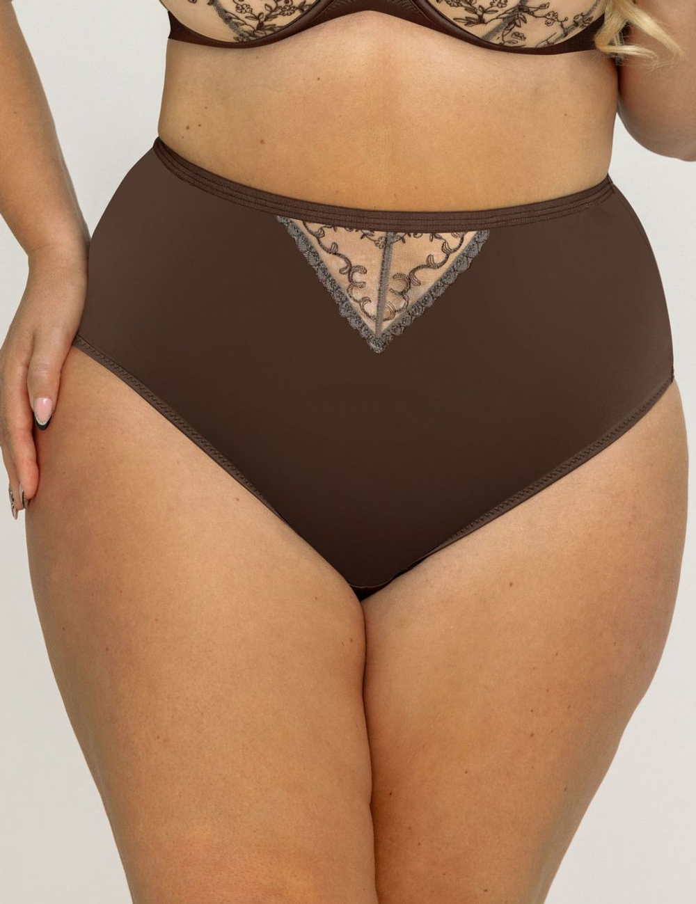Трусы Kris Line Mocca слипы High Waist (мокка)