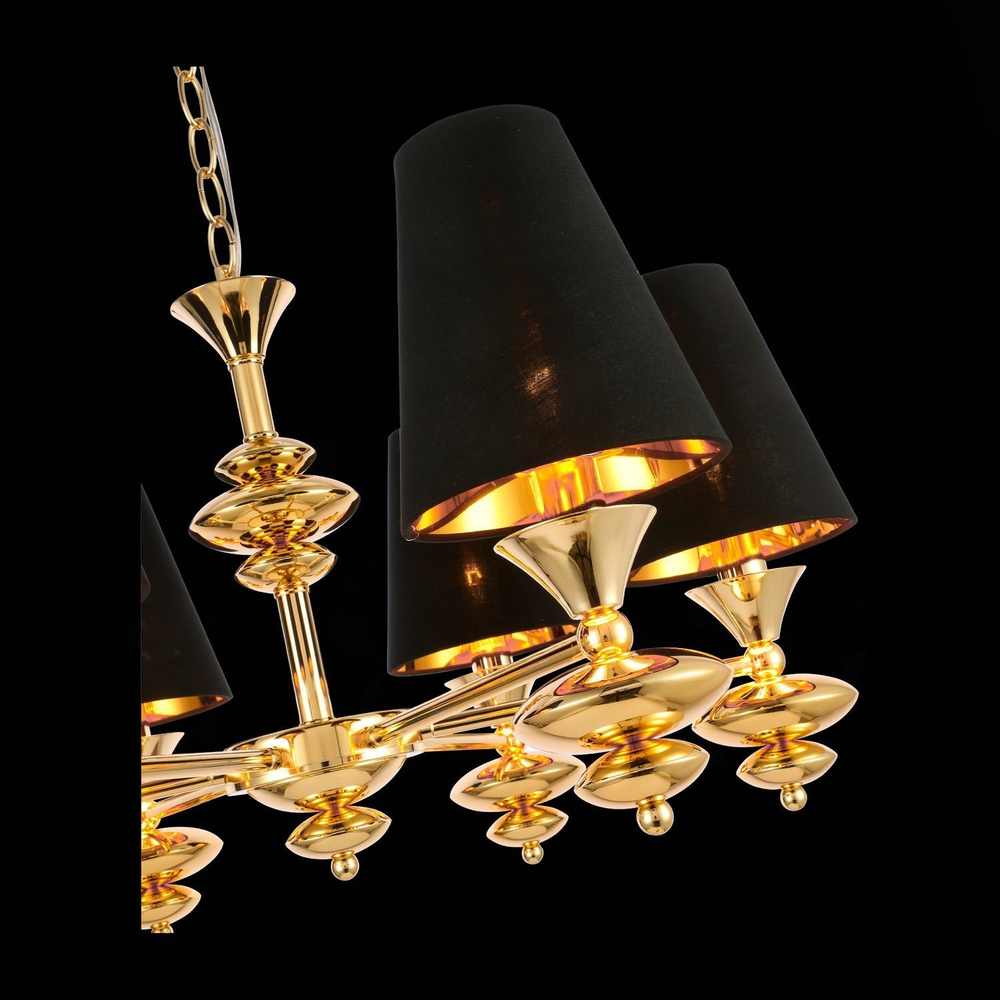 SL1137.203.06 Светильник подвесной Французское золото/Черный E14 6*40W RIONFO