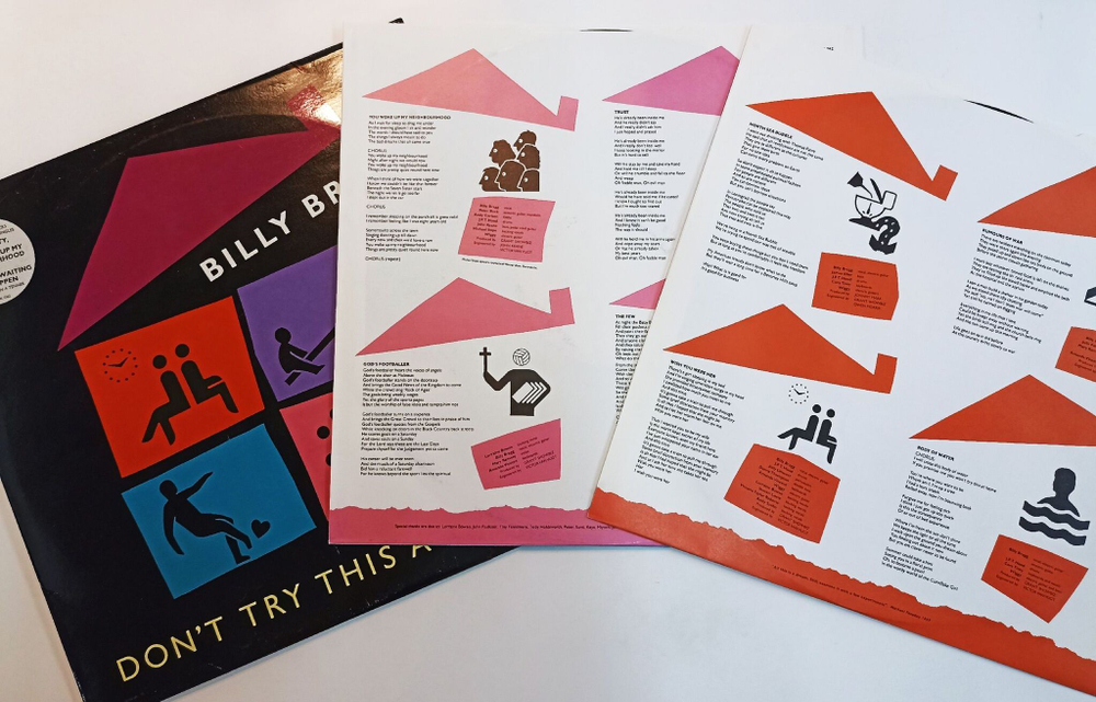 Винтажная виниловая пластинка LP Billy Bragg Dont Try This At Home (UK 1993)
