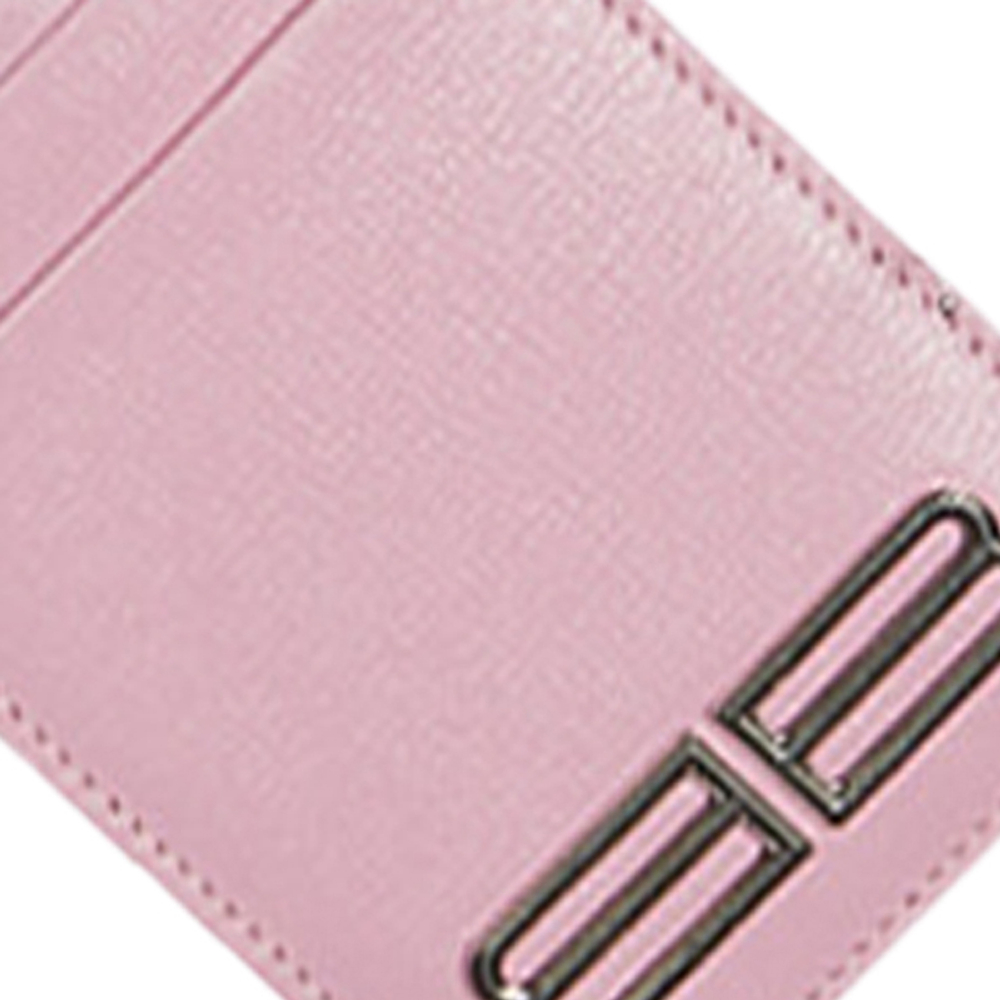 Balenciaga Gossip Cow Leather Card Holder Card Holder Women"s Light Pink