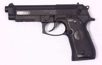 Пистолет пневматический Stalker S92 PL (аналог Beretta 92) металл 4,5 мм