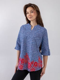 C-351 Туника из хлопка рукав 3/4