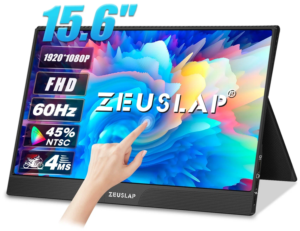 15.6" Монитор Zeuslap Z15ST, 1920x1080, 60 Гц, IPS