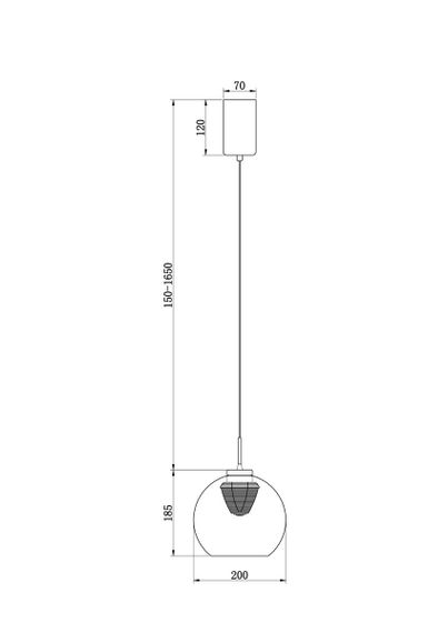 Подвесной светодиодный светильник Freya Fume FR5399PL-L4BS2
