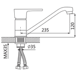 Смеситель для кухни Oute T16 T1603B