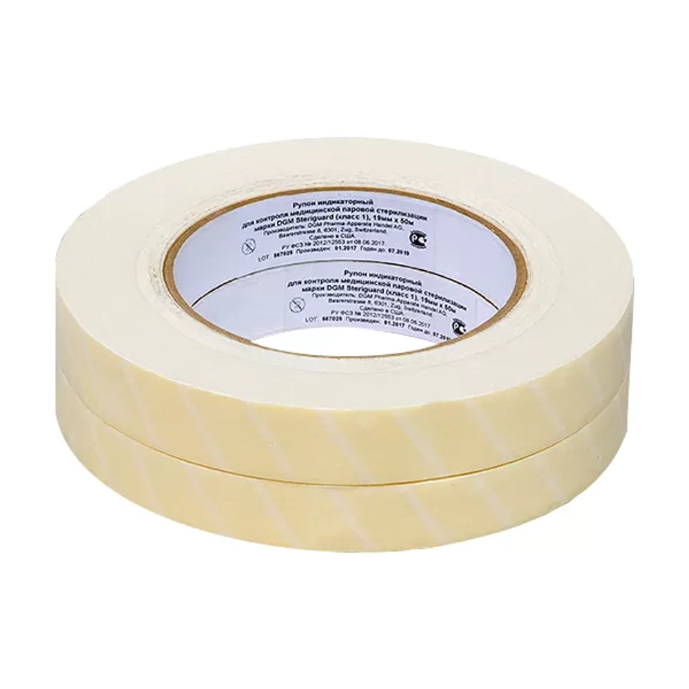 Лента индикаторная для медицинской паровой стерилизации DGM 25 мм 50 м