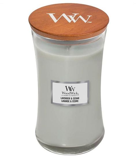 Лаванда и кедр, ароматическая свеча, WoodWick
