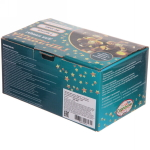 Гирлянда для улицы «Цветок» 7 м 50 ламп LED чёрный провод, 8 реж., IP-55, Теплый белый (возможность соединения), 220V