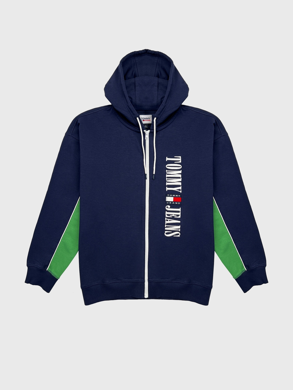 Худи на молнии Tommy Jeans Retro Logo Oversized Twilight Navy