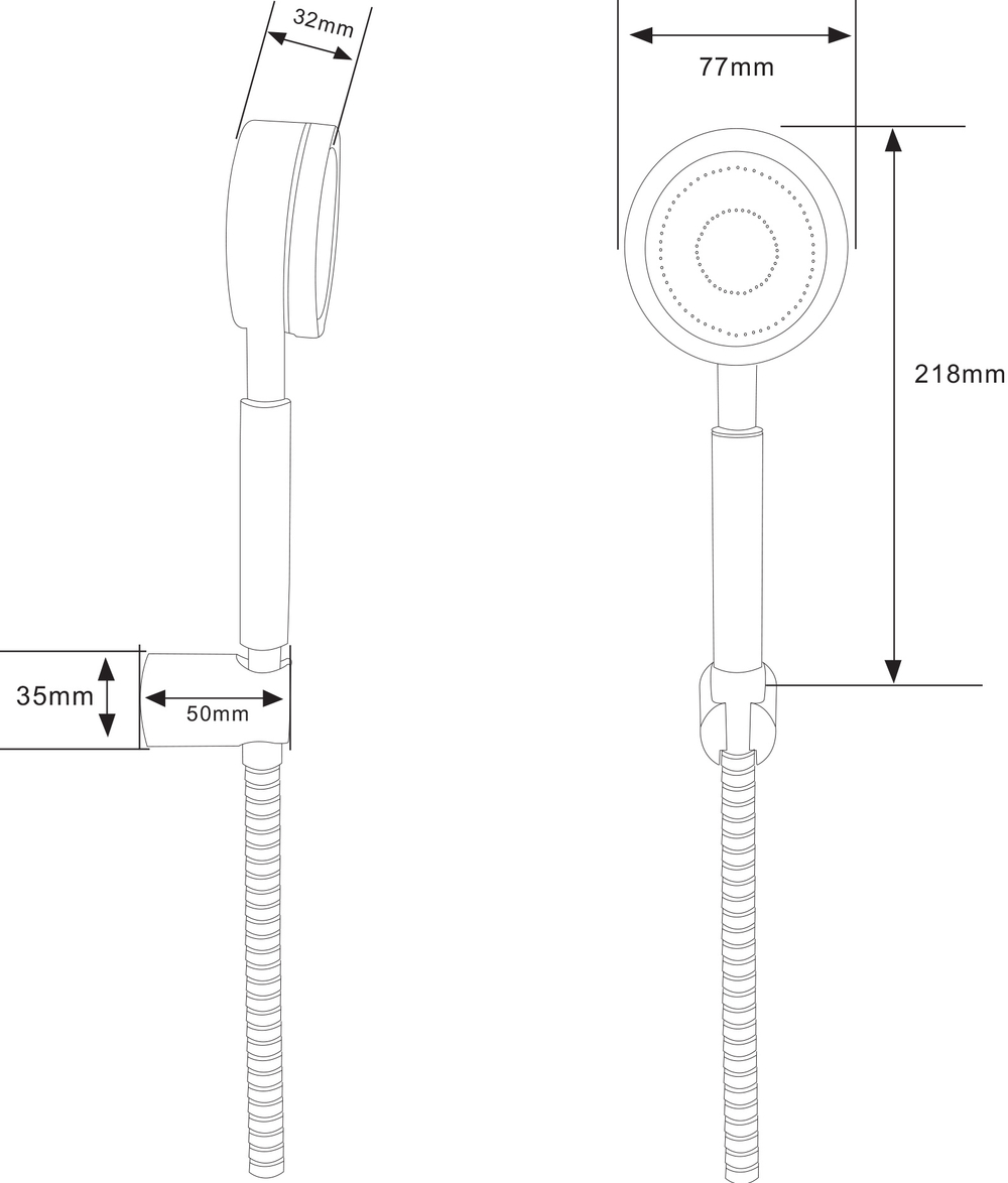 Душевой гарнитур STWORKI Малвик S49190BK матовый черный