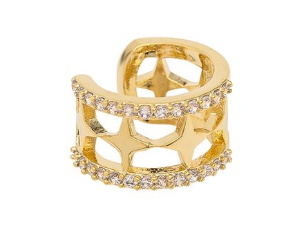 Кафф "Звездный" со стразами