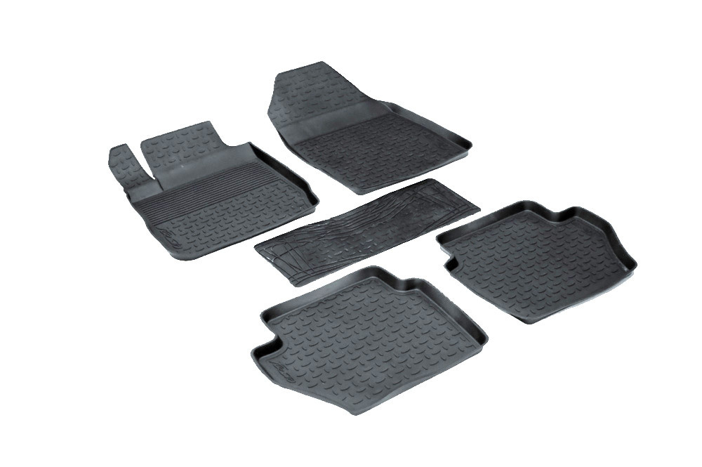 Резиновые коврики с высоким бортом для Ford Fiesta IV 2008-2015, Seintex.01073