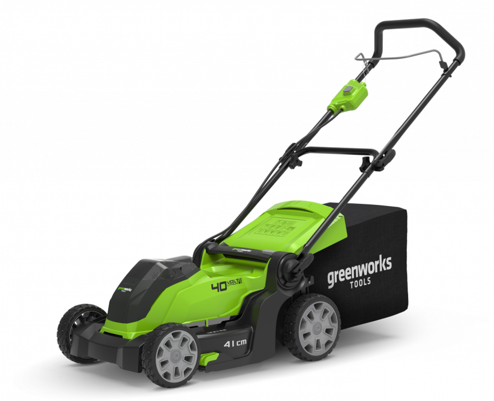 Аккумуляторная газонокосилка Greenworks G40LM41K5, 40v, 41 см, АКБ 5 А·ч и ЗУ