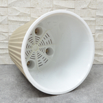 Горшок цветочный Sand 15,8л d320мм с дренажной вставкой, на колесиках, молочный шоколад