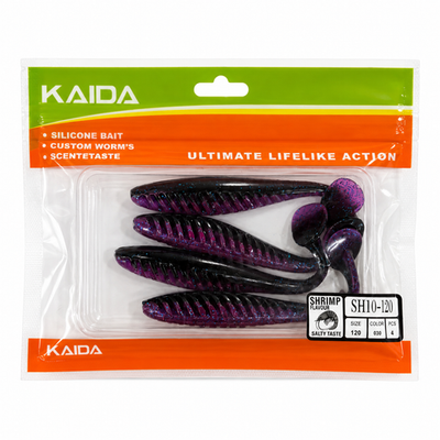Набор силиконов KAIDA SH10-120 12см 4шт COL030 №84