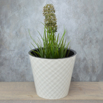 Горшок цветочный Manhattan 3,3л D190мм, белоснежный жасмин