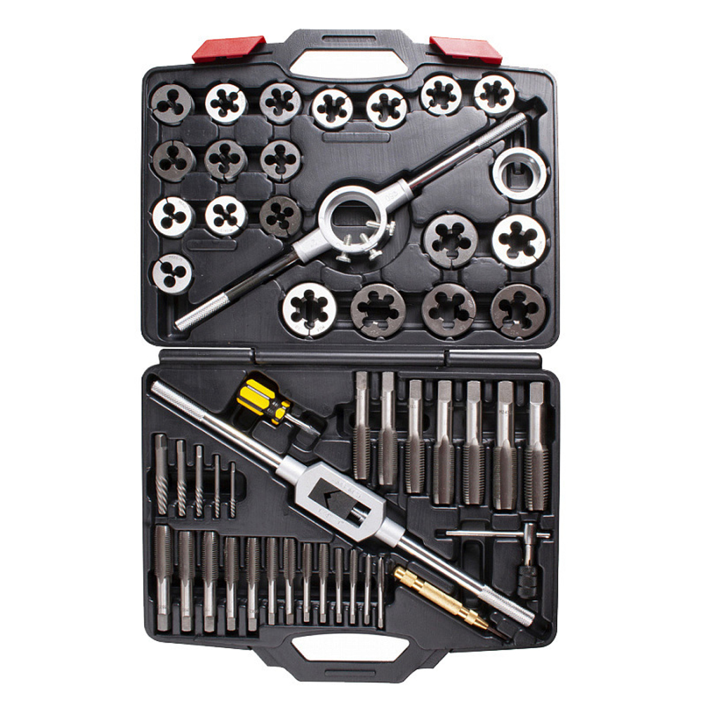 МАСТАК (351-00051C) Набор метчиков и плашек SK-5, M6-M24, кейс, 51 предмет