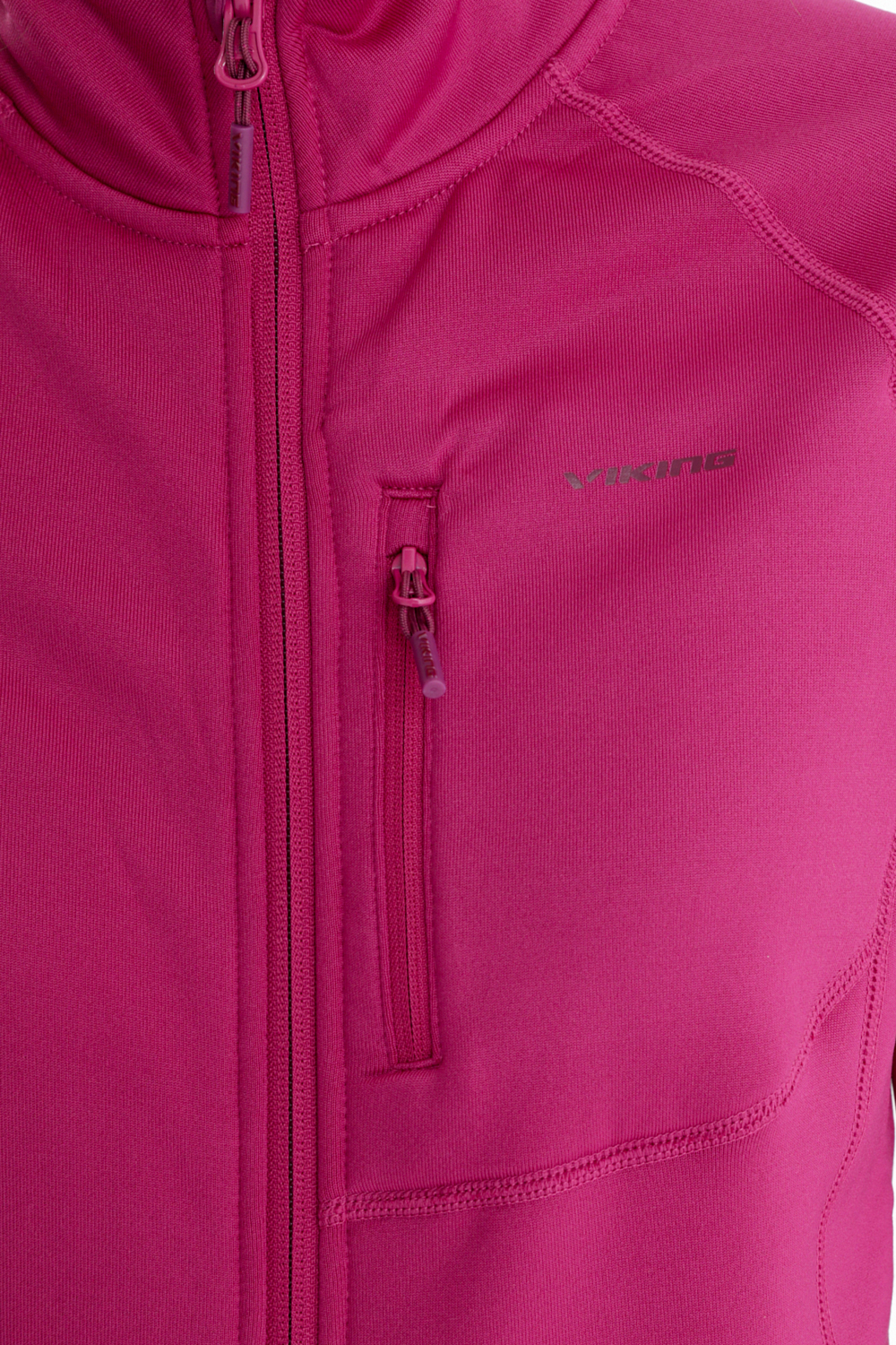 Толстовка для активного отдыха VIKING Jukon Polartec Power Stretch Full Zip Ml Lady Pink (US:S)