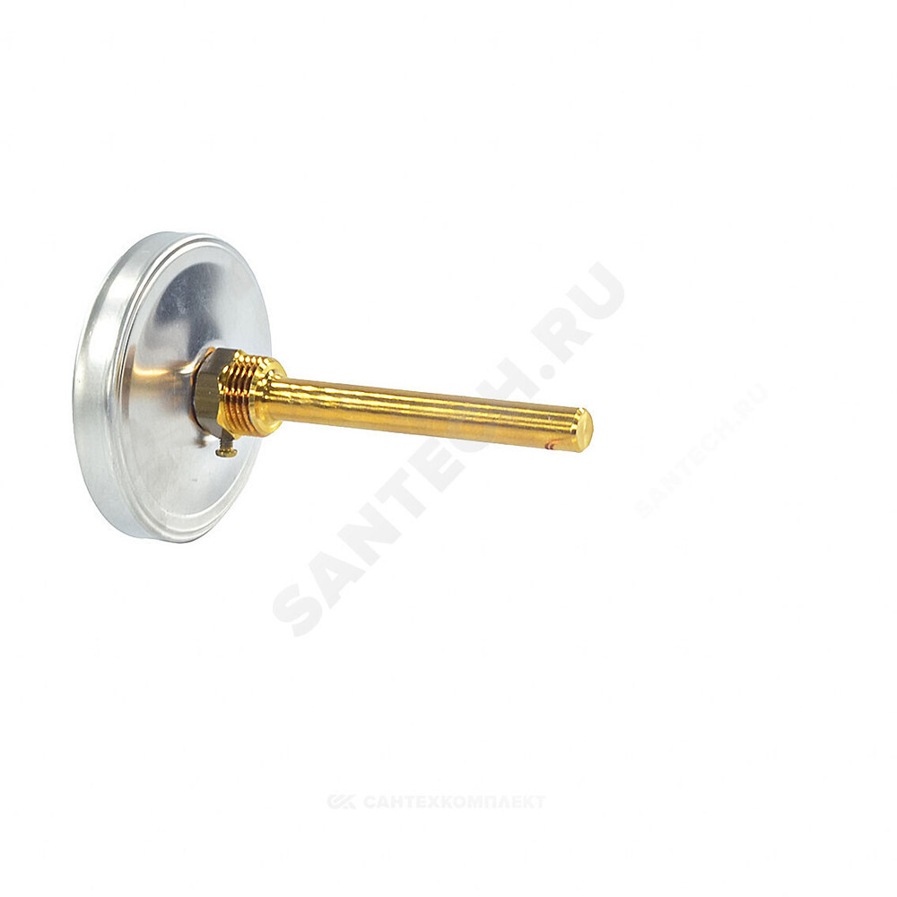 Термометр биметаллический осевой Дк80 160С L=100мм G1/2" A50.10 Wika 3905900