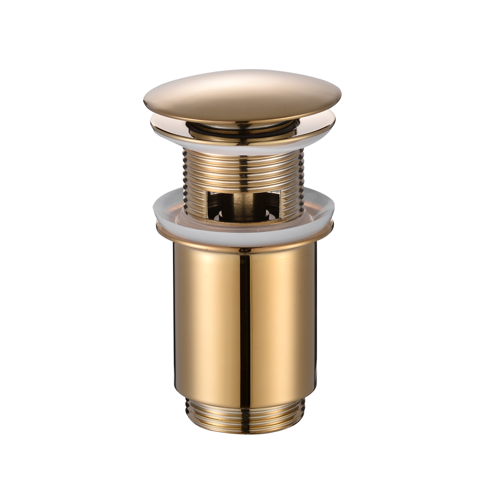 Донный клапан с перел. GANZER F-2E ЗОЛОТО (50/1шт)