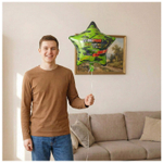 Фольгированный шар-звезда «23 февраля! С днём защитника», 46 см