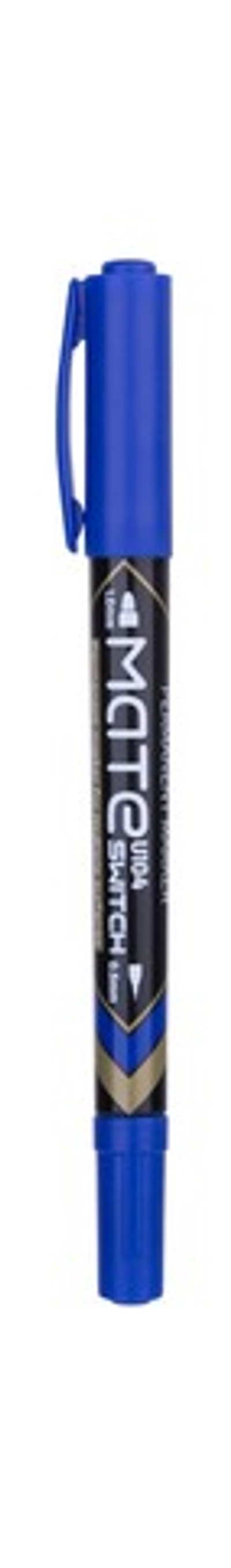 Маркер перманентный 0.5-1.0 Deli Mate двойной пишущий наконечник синий EU10430