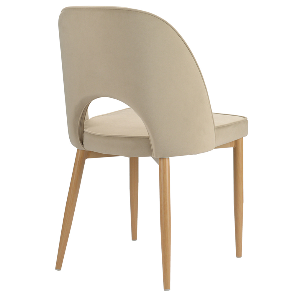 Стул evelyn, велюр, бежевый