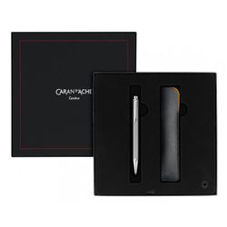Шариковая ручка Carandache Ecridor Chevron Pd с чехлом (CC0890.019)