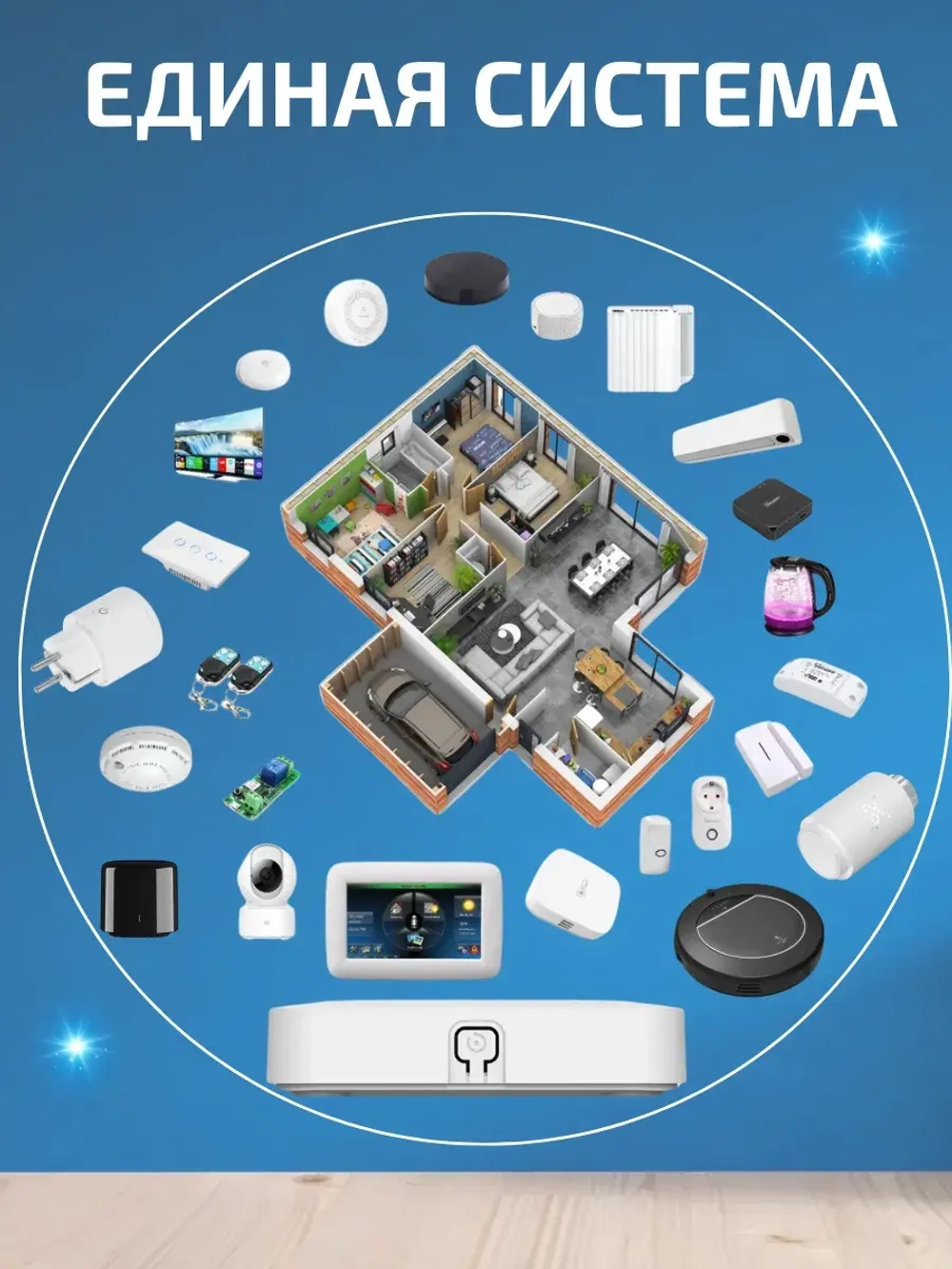 Умный шлюз хаб ZigBee Bluetooth