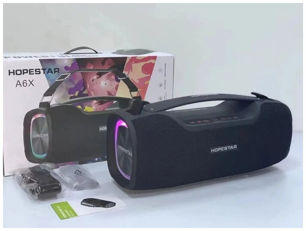 Колонка портативная HopeStar A6X черная / Портативная Bluetooth колонка Hopestar А6Х