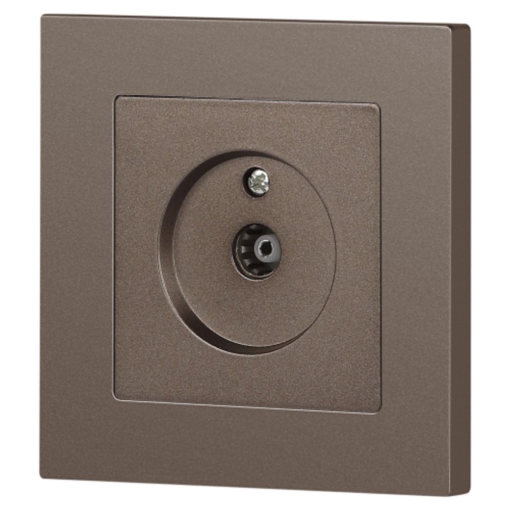 Розетка Intro Accent 6-301-08 TV одиночная, IP20, СУ, бронза