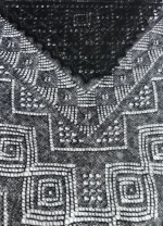 Оренбургский пуховый платок-паутинка А130-07 черный