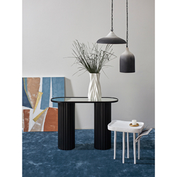 Светильник подвесной sustainable collection, D44х19 см, черный/белый