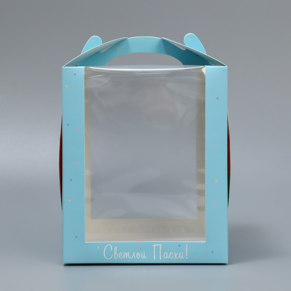 Складная коробка под маленький торт «Пасха», 15 × 15 × 18 см 9132674