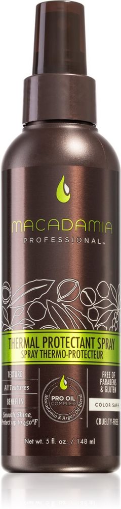 Macadamia Natural Oil масляный спрей для волос для волос, поврежденных частой сушкой Thermal Protectant