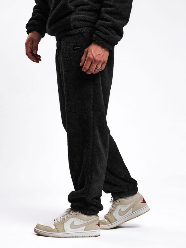 Брюки плюшевые черные - фото 3