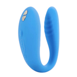 Голубой вибромассажер 7,7см для пар с пультом ДУ We-Vibe Match Couples Vibrator Blue SNATSG5