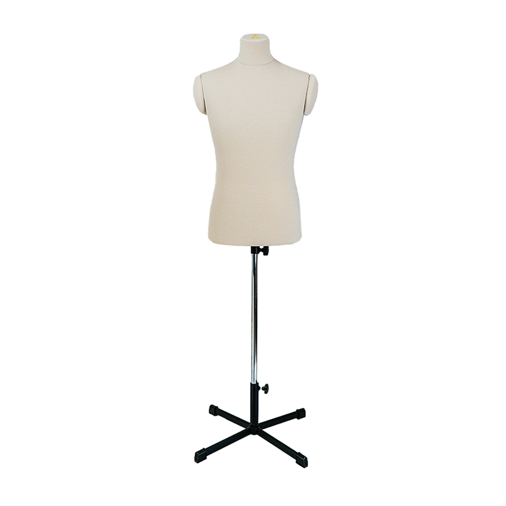 Манекен портновский мужской Генри, комплект Стандарт, цвет бежевый, размер S, в комплекте подставка «Звезда» и магнит-трафарет