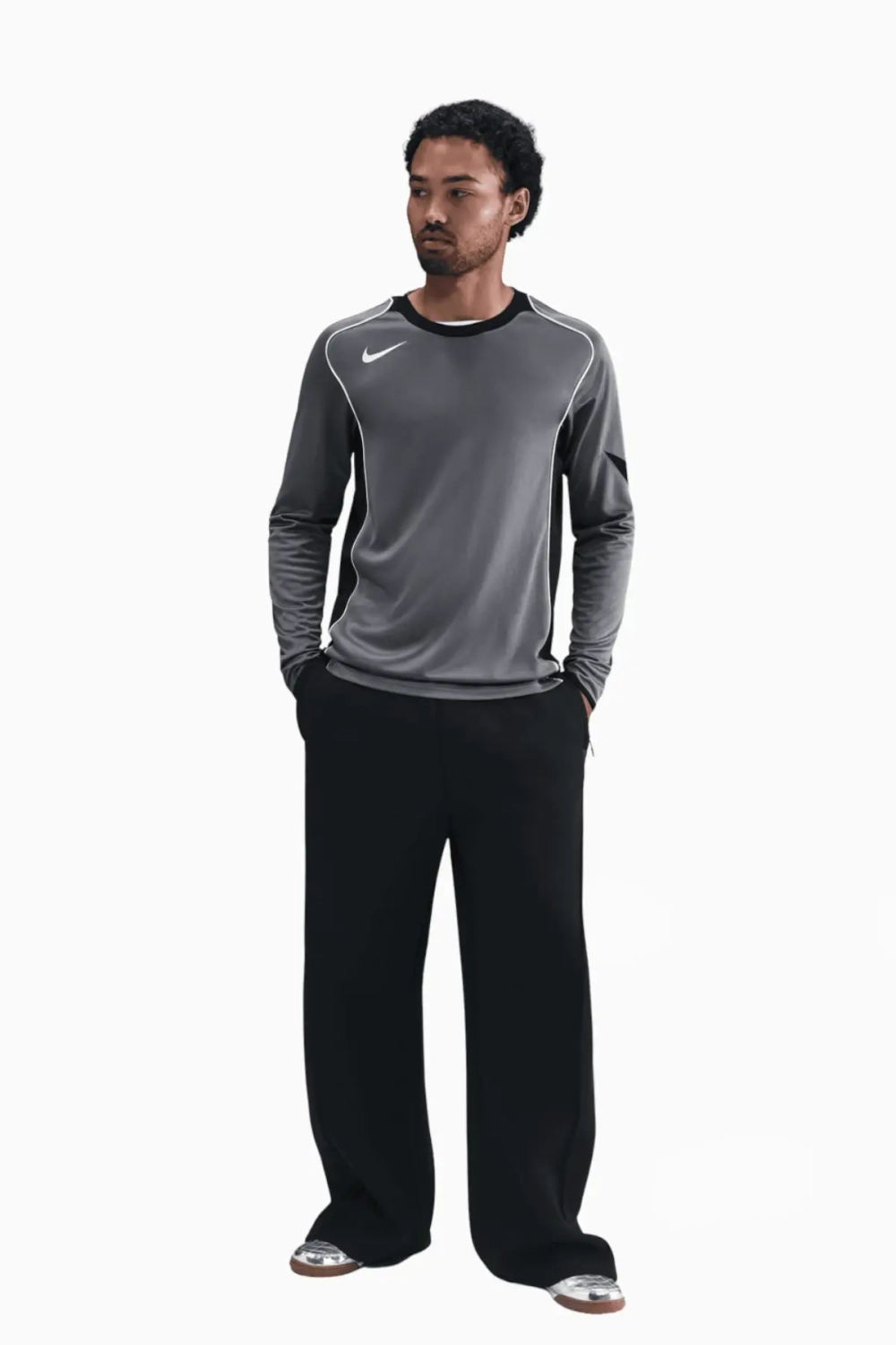 Футболка с длинными рукавами Nike Total 90 - серый