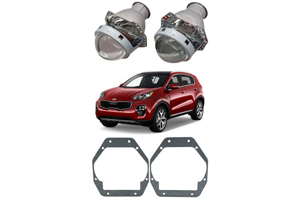 Готовый комплект для замены штатных линз Kia Sportage 4 2015-2021