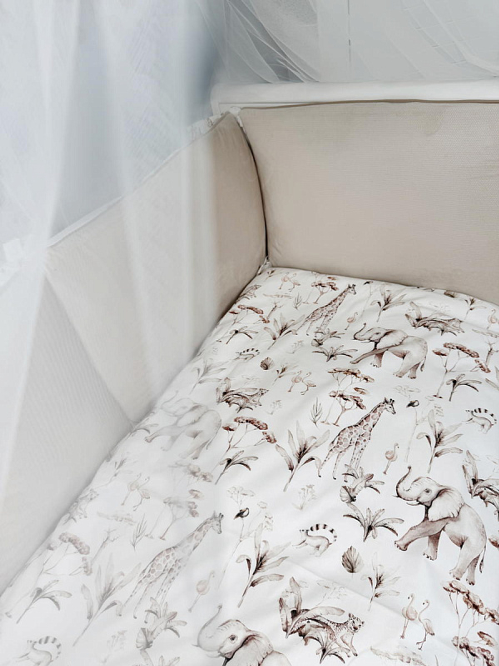 Комплект постельного белья Lepre New Savannah 6 предметов 125х65 см белый/песочный