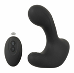 Черная анальная вибропробка с функцией расширения RC Butt Plug with 3 functions (Цвет: черный)
